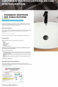 Article Actions occupants pour détartrage